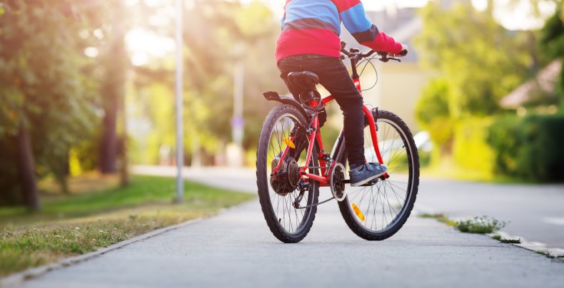 Boy on bike