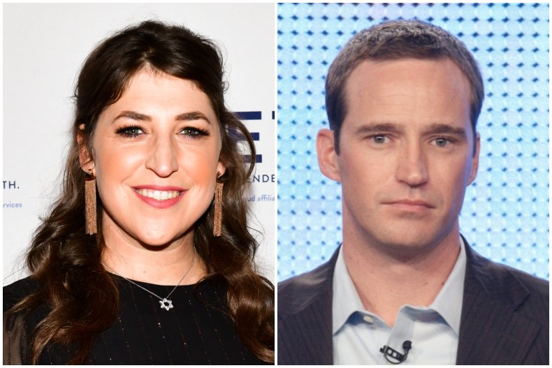 "Jeopardy!" host Mayim Bialik and Mike Richards