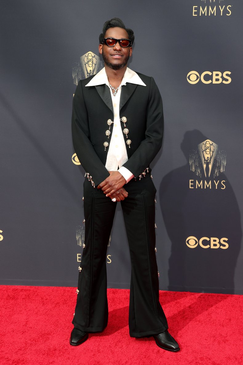 Leon Bridges at the 2021 Emmy Awards