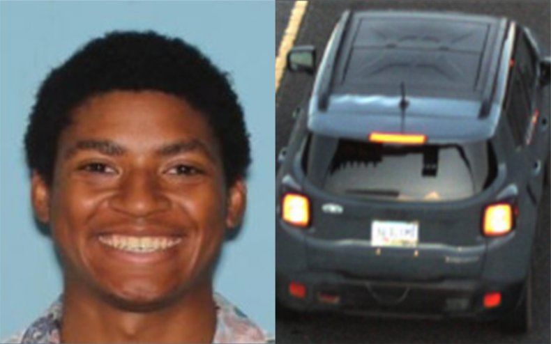 Missing man Daniel Robinson and his car. 
