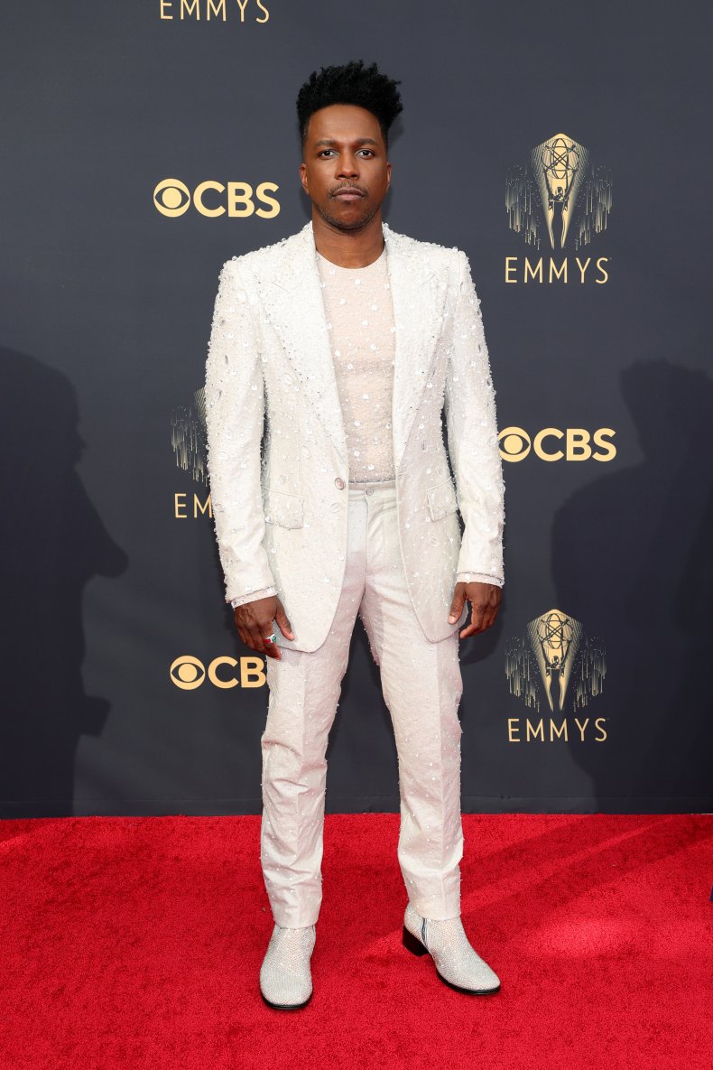 Leslie Odom Jr at the Emmy Awards