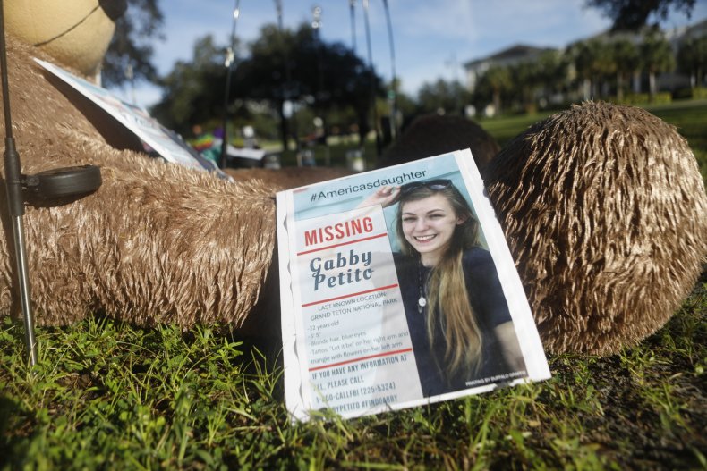 Makeshift memorial for Gabby Petito.