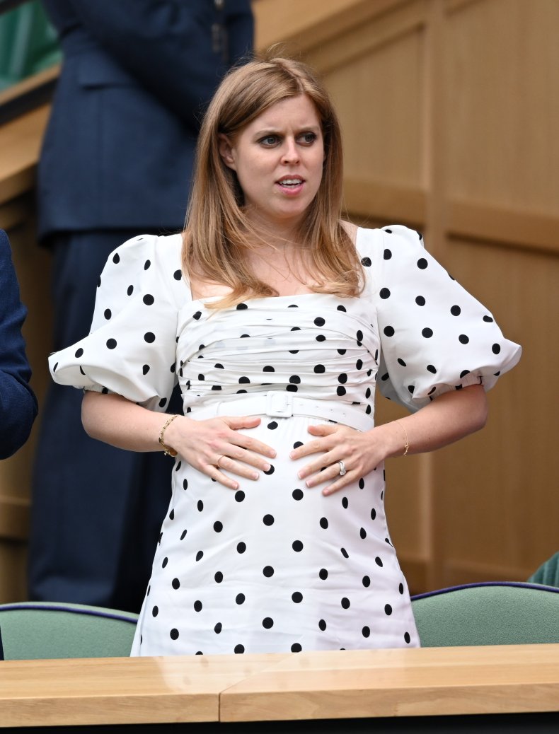 Princesa Beatriz durante el embarazo