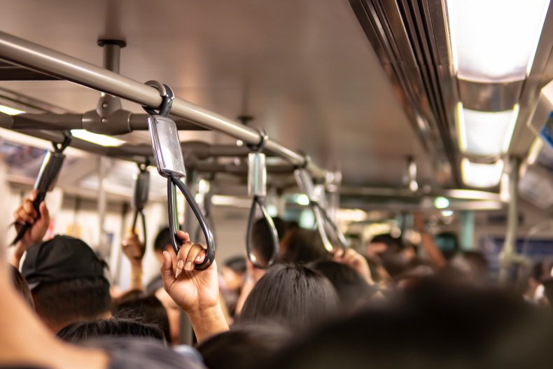 Woman Pushed onto Crowded Subway