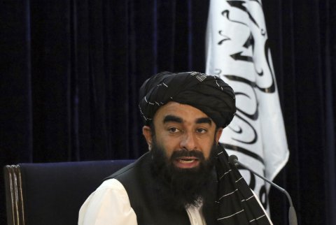 Taliban Spokesman Holds News Conference