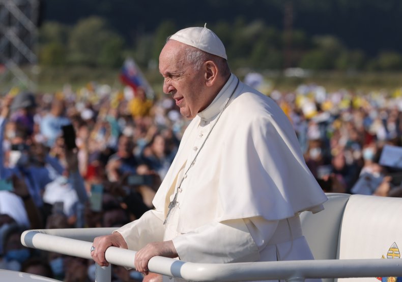 Pope Francis in the midst of the travels