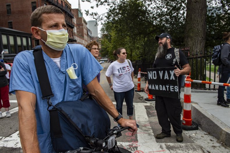 Maine hospital healthcare worker resign anti-vaccination mandate