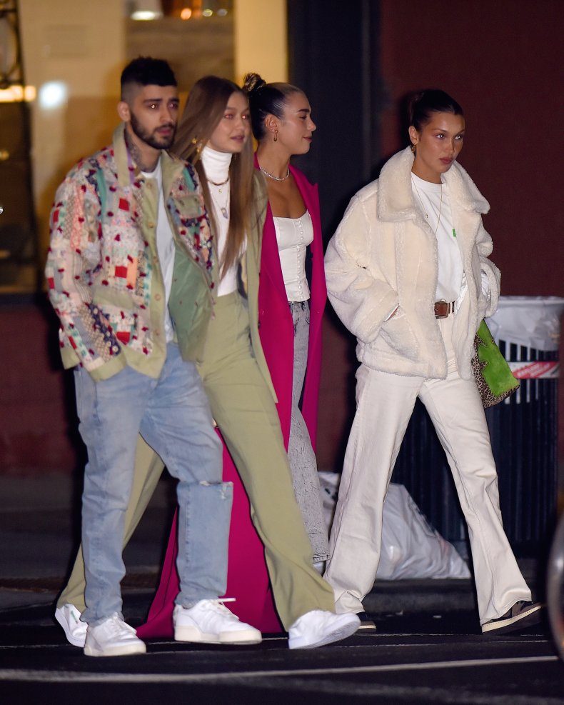 Zayn Malik, Gigi, Dua Lipa, Bella Hadid