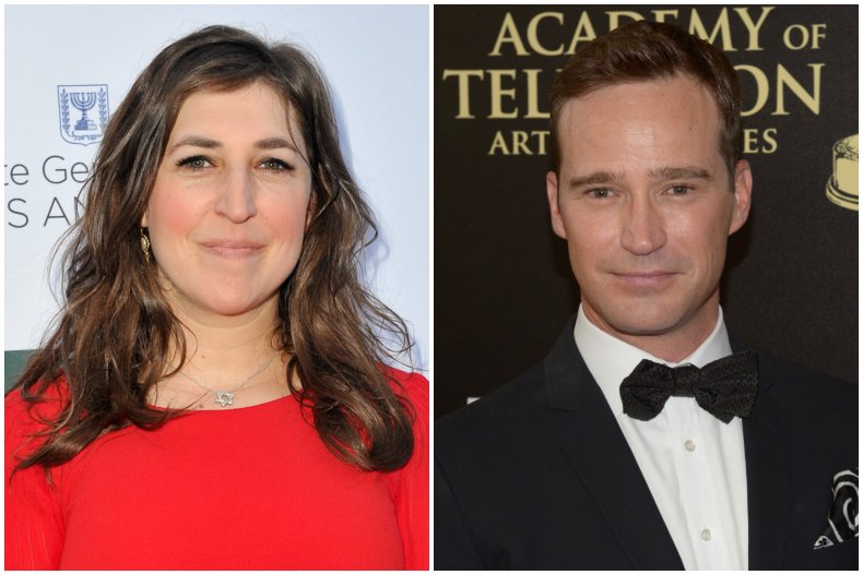 "Jeopardy!" host Mayim Bialik and Mike Richards