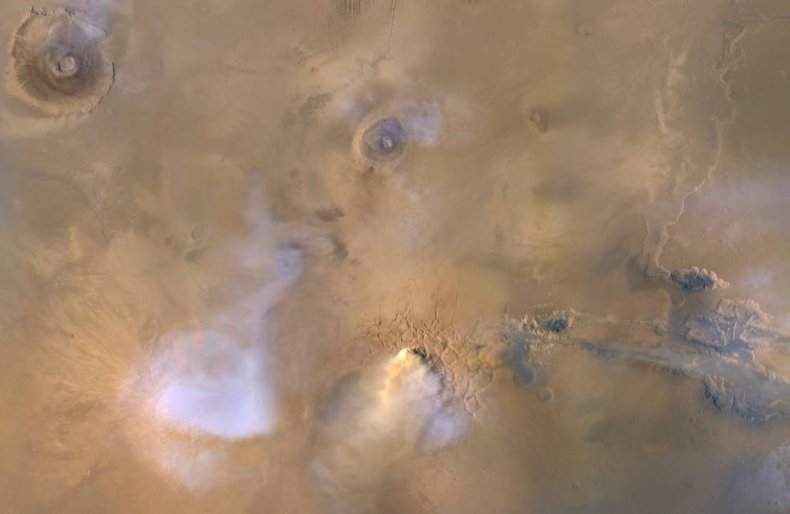 Mars Dust Clouds