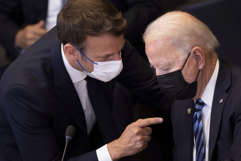 Biden Speaks with Macron