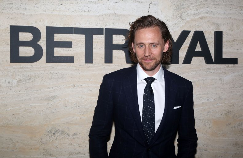 Tom Hiddleston on opening night of "Betrayal."