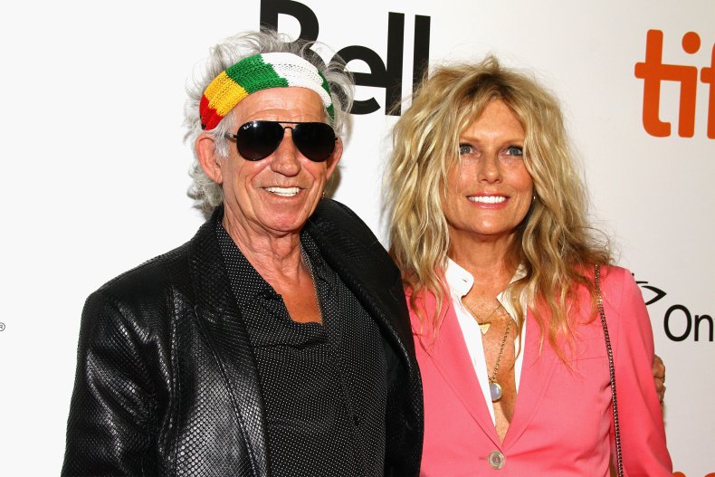 Keith Richards and Patti Hansen 