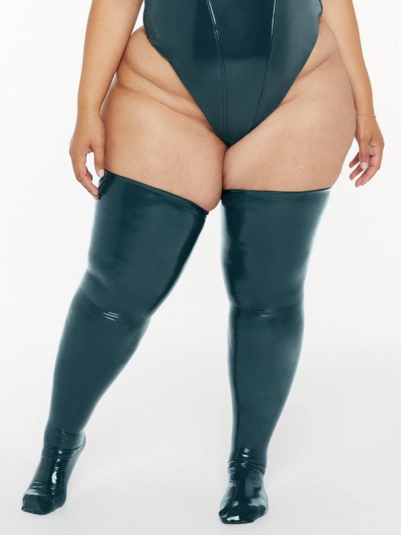 Thikker Thigh High Vinyl Stockings