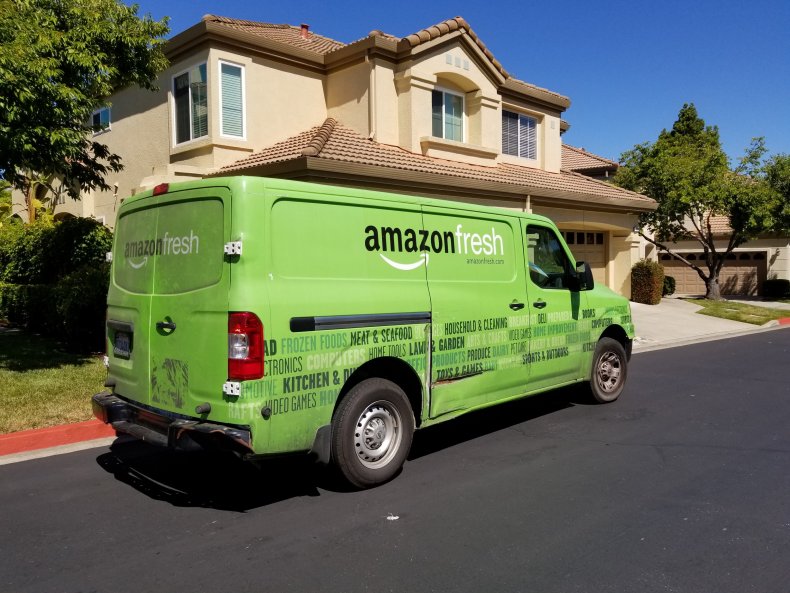 Amazon Fresh truck 