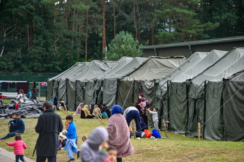U.S. Military Base Temporarily Houses Afghan Refugees