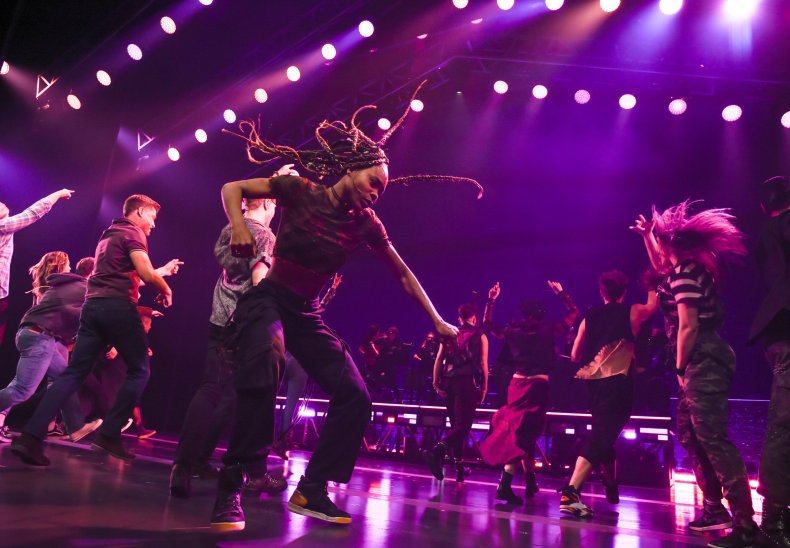 The cast of "Jagged Little Pill" performing.
