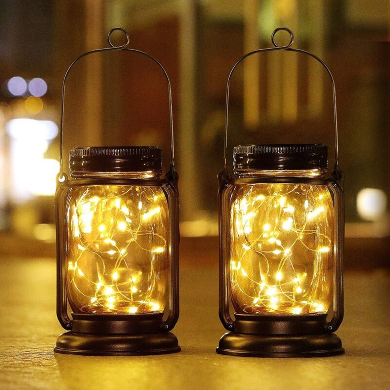 Bucasa Solar Mason Jar Lights