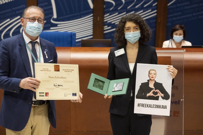 Kolesnikova wins human rights award