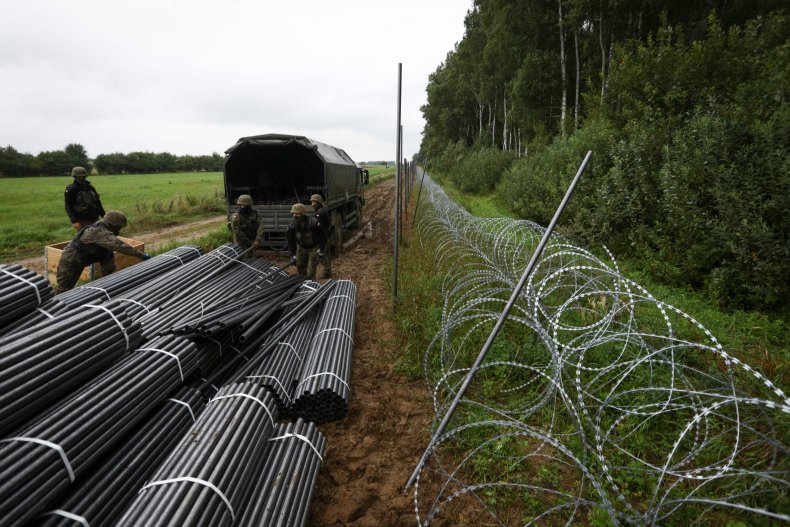 Poland Constructs Border Fence