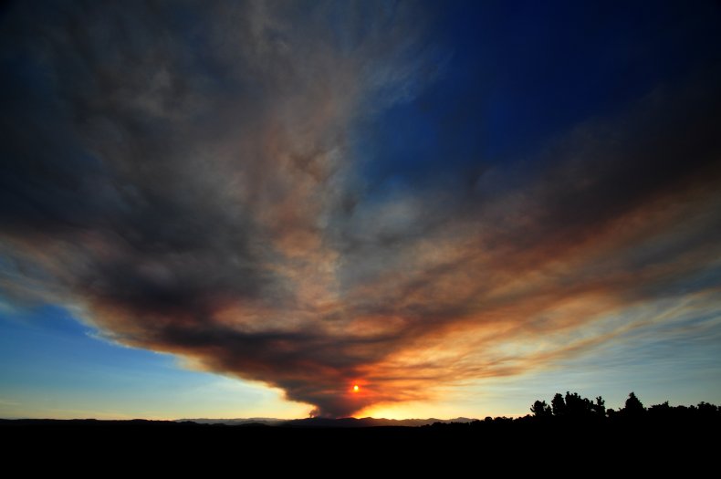 Fire over Jemez Springs