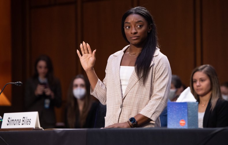 Simone Biles at US Senate Judiciary Committee