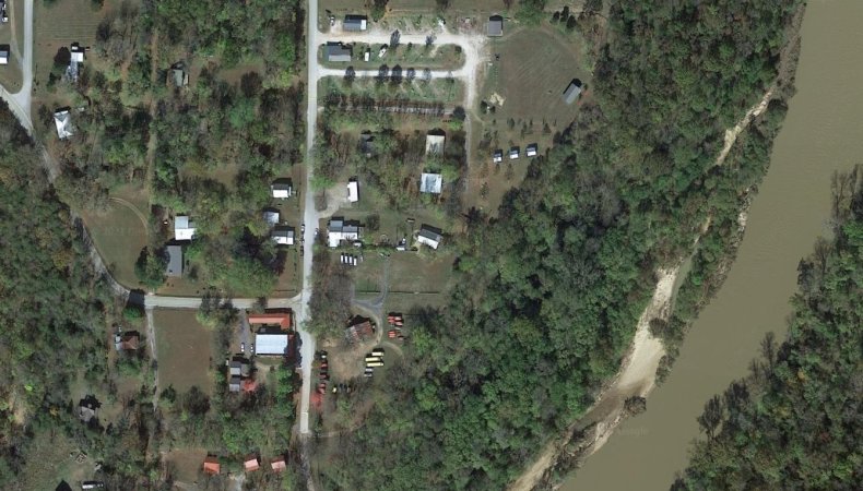 A birds-eye view of Gilbert, Arkansas.