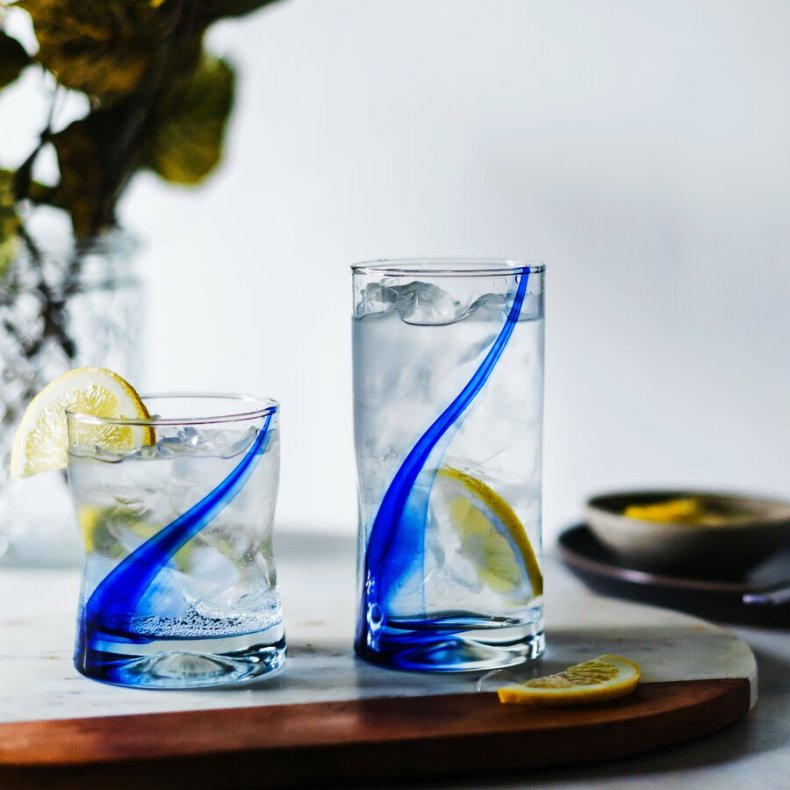 Libbey Blue Ribbon Tumbler and Rocks Set