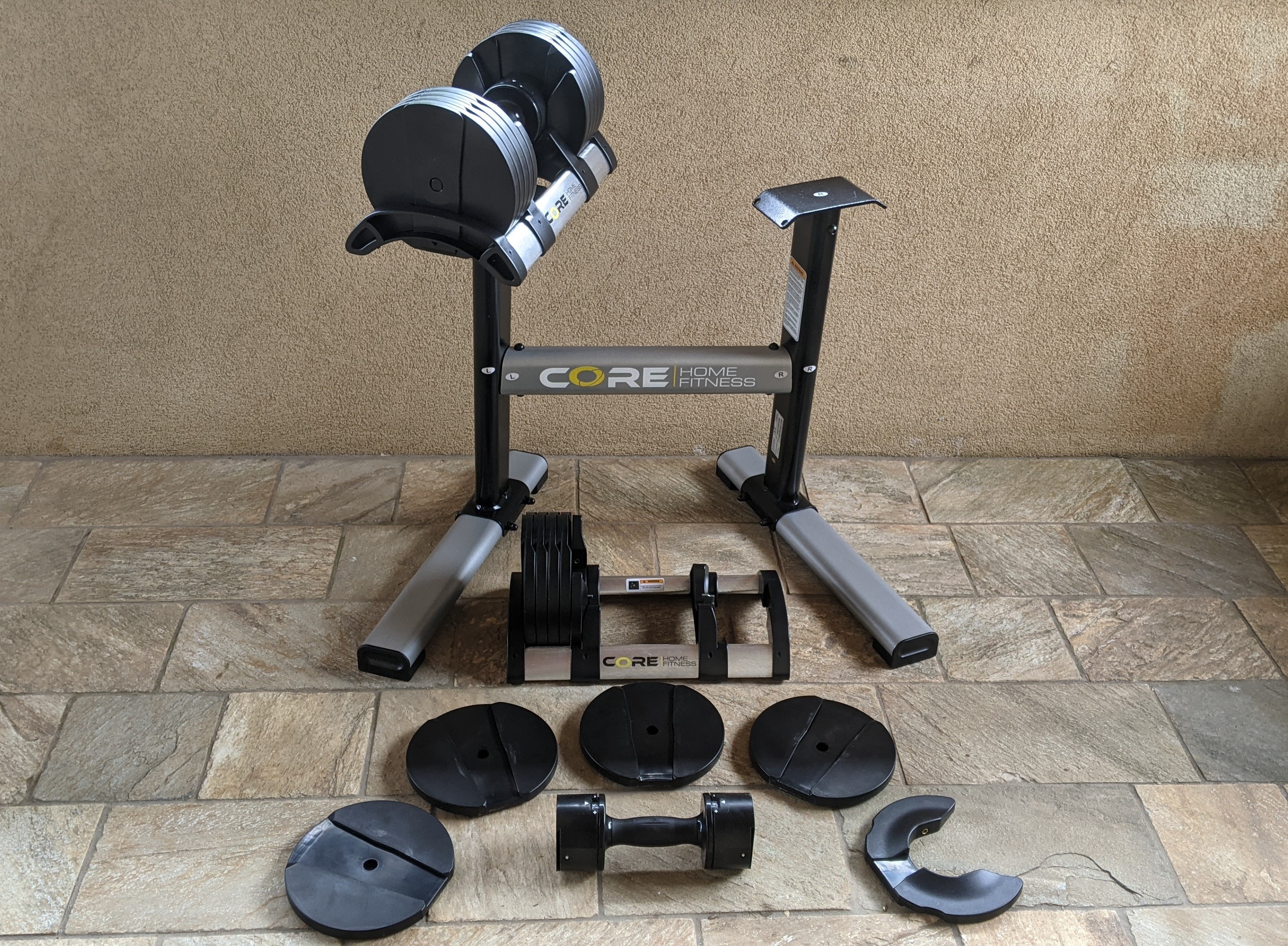 Core home fitness adjustable dumbbell online reviews