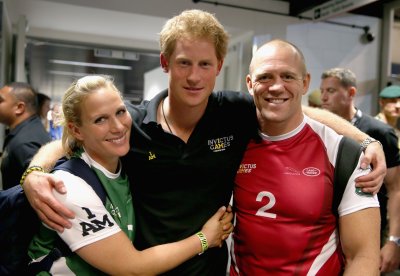 Prince Harry with Mike, Zara Tindall