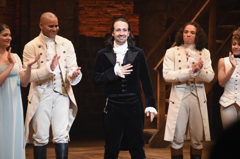 Lin Manuel Miranda in Hamilton