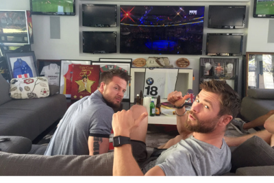 Bobby Holland Hanton and Chris Hemsworth Bobby Holland Hanton and Chris Hemsworth