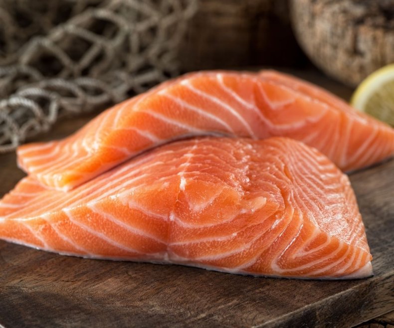 Stock image of salmon