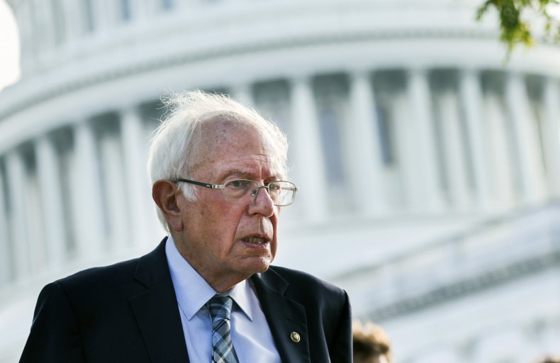 Sen. Bernie Sanders (I-VT) speaks to a