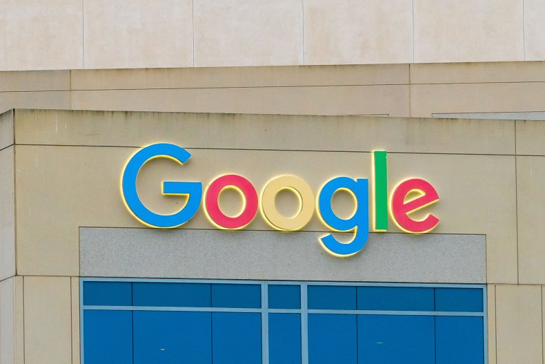 Signage at a Google office in California.