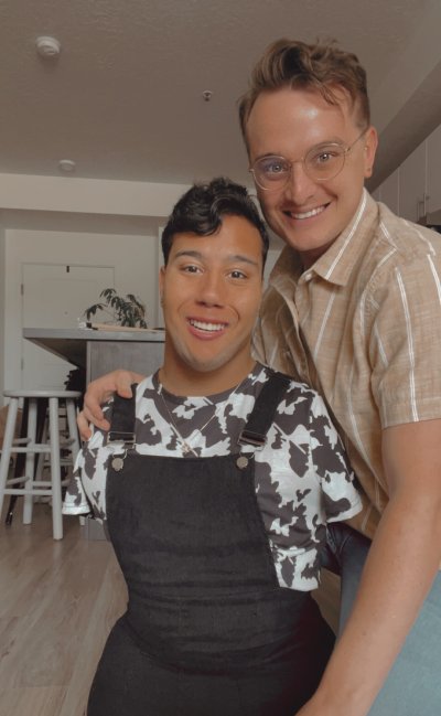 Gabe Adams-Wheately and his husband, Adam Gabe Adams-Wheately and his husband, Adam