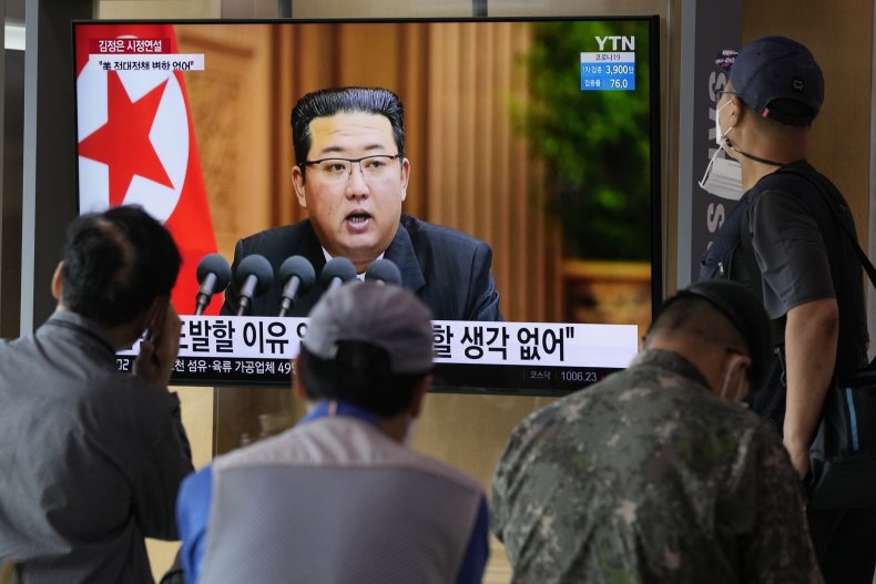Kim Jong Un Seen on News Program