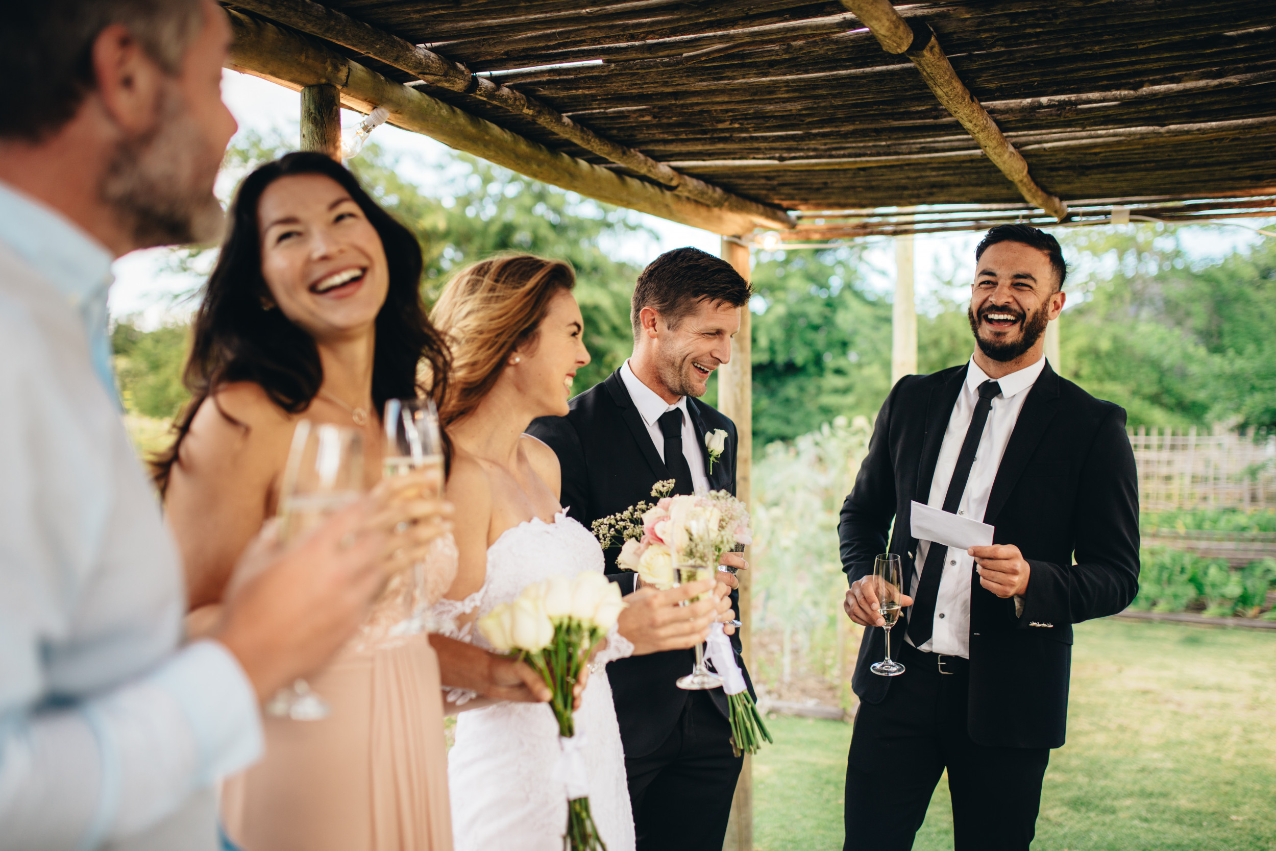 Groomsman hot mic