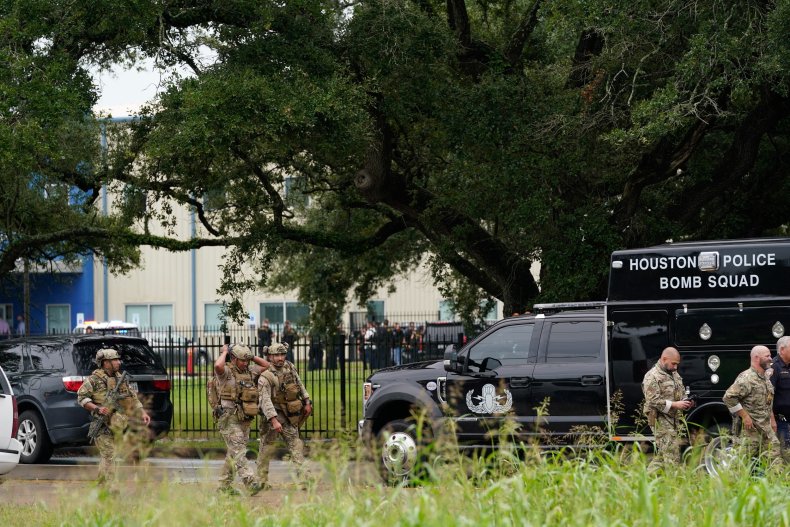Police Outside YES Prep School