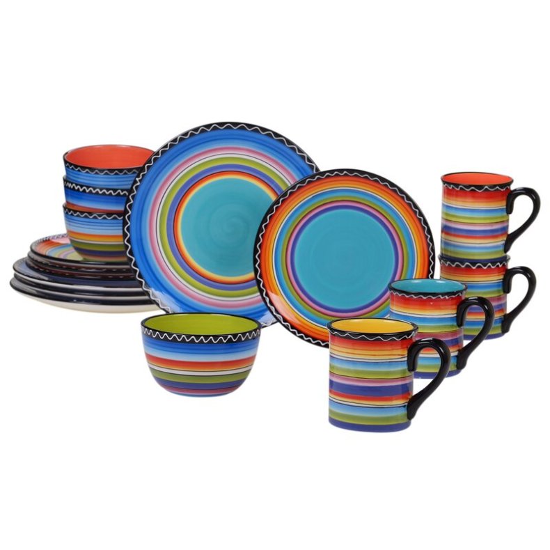 Bungalow Rose 16-Piece Dinnerware Set