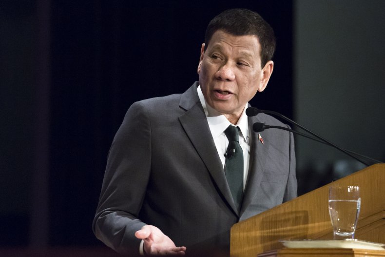 Rodrigo Duterte Delivers a Speech