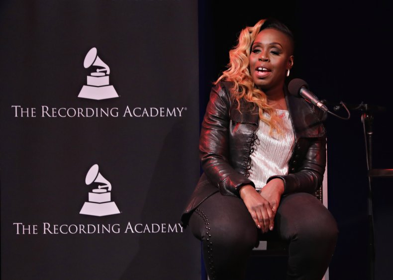 Andrea Martin speaking at The Recording Academy