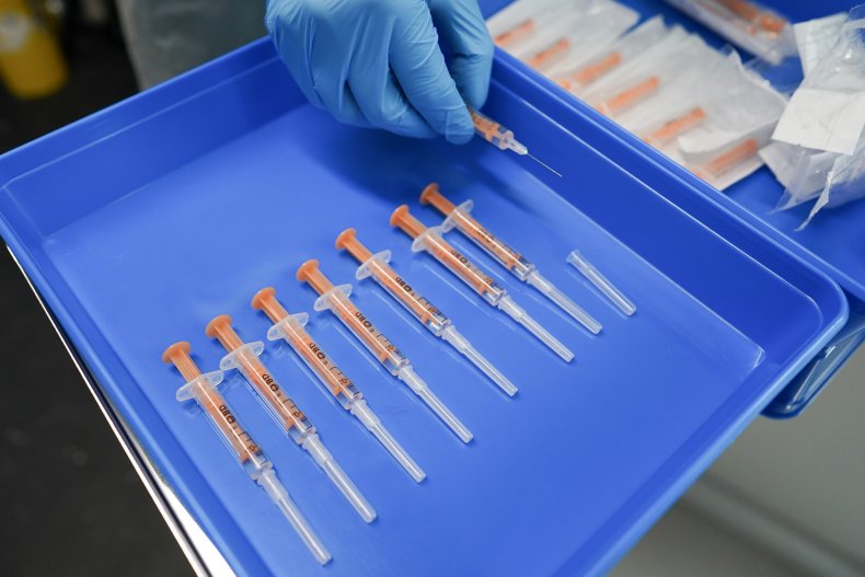 AstraZeneca/Oxford University COVIDD-19 vaccine is drawn up