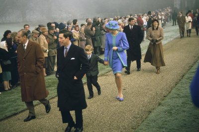 Princess Diana at Sandringham in 1991