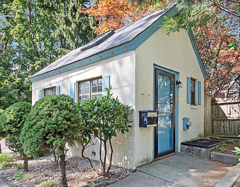 Outside of the tiny home