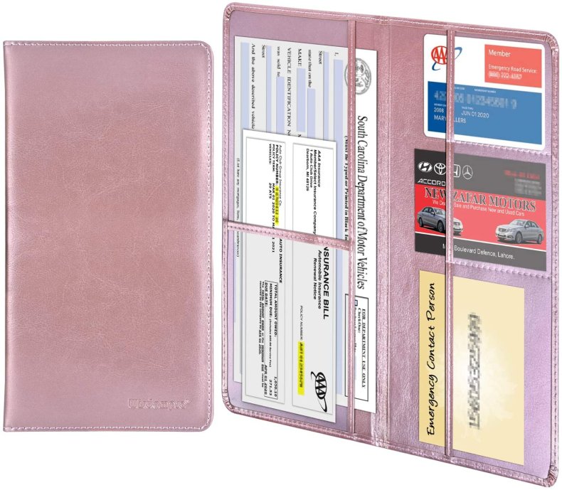 Wisdompro Car Registration and Insurance Holder.