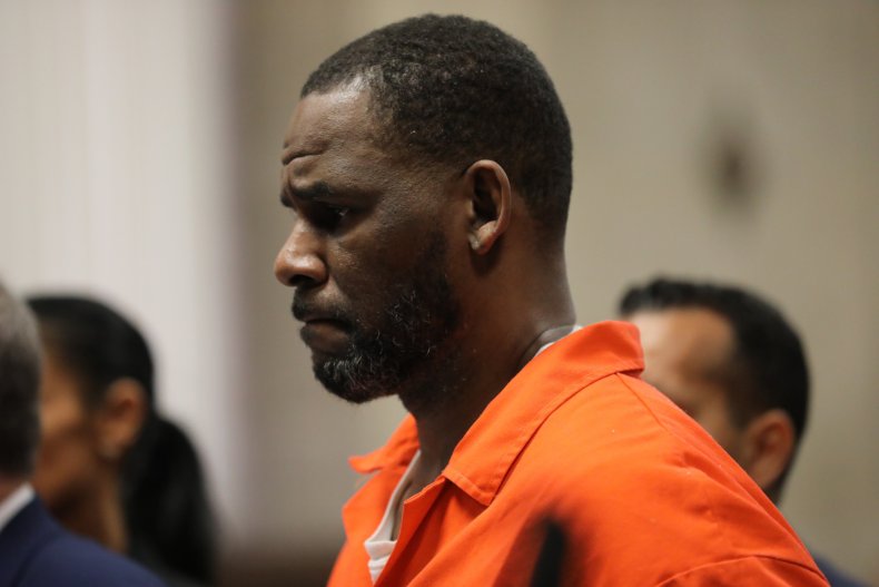 Singer R. Kelly appears during a hearing 
