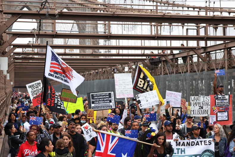 New York, protest, COVID
