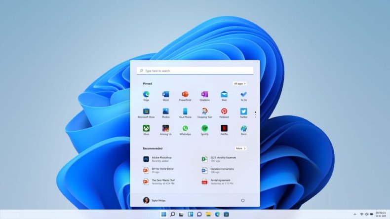 Windows 11 Start Menu