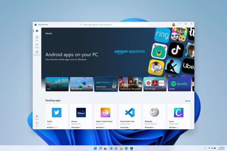 WIndows 11 Android App